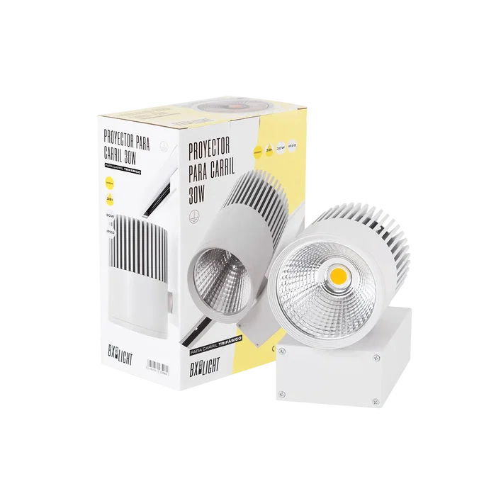 BX3 LIGHT BX3-TR30W-WHITE-WW Foco de Carril LED Trifásico 30W Blanco Cálido