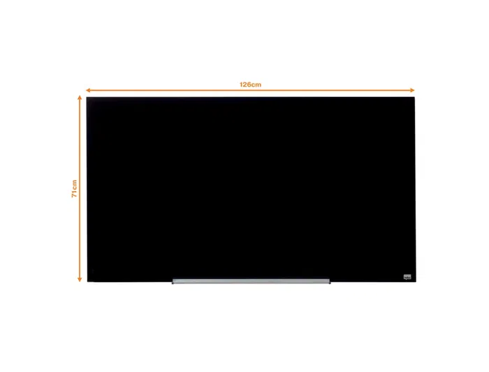 Nobo Pizarra Cristal Magnética Impression Pro Negra 1260x711 mm