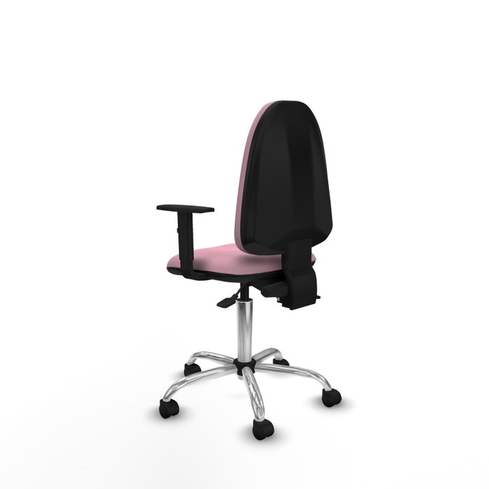 PIQUERAS Y CRESPO Silla de oficina Aýna Rosa con mecanismo Asincro