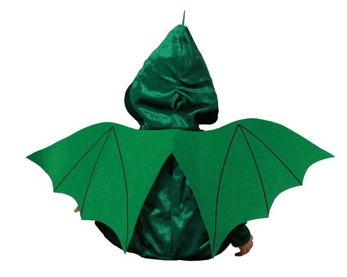 Atosa Disfraz de Dragón Verde con Alas Unisex para Bebé 12-24 Meses