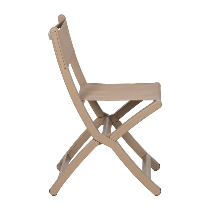 Silla Plegable Beige Polipropileno 45 X 55 X 83 cm (Set de 4)