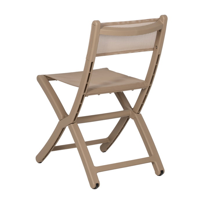 Silla Plegable Beige Polipropileno 45 X 55 X 83 cm (Set de 4)
