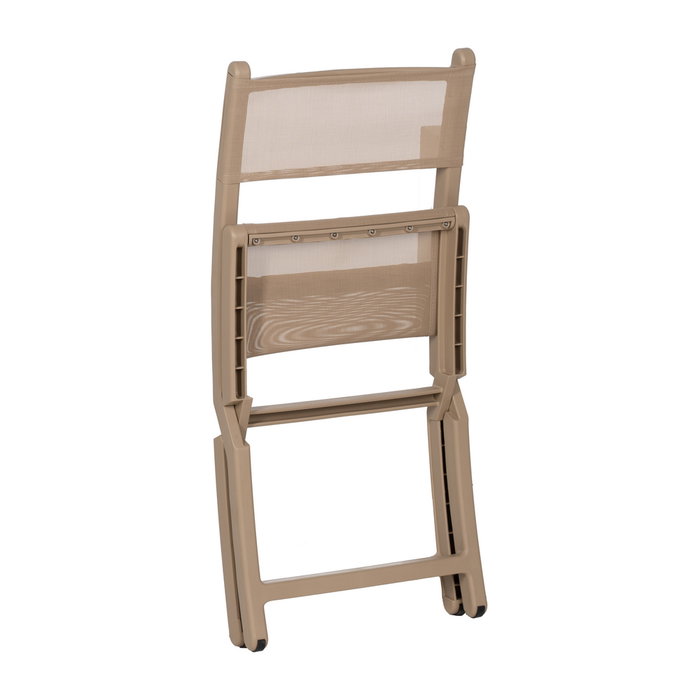 Silla Plegable Beige Polipropileno 45 X 55 X 83 cm (Set de 4)