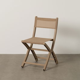 Silla Plegable Beige Polipropileno 45 X 55 X 83 cm (Set de 4)