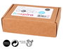Innspiro Kit de 4 Sellos de Madera Woodies 'Fiesta Invitaciones' y Tinta Azul Claro