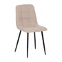 Silla Beige Tejido-Metal Contract 44 X 42 X 89 cm (Set de 4)