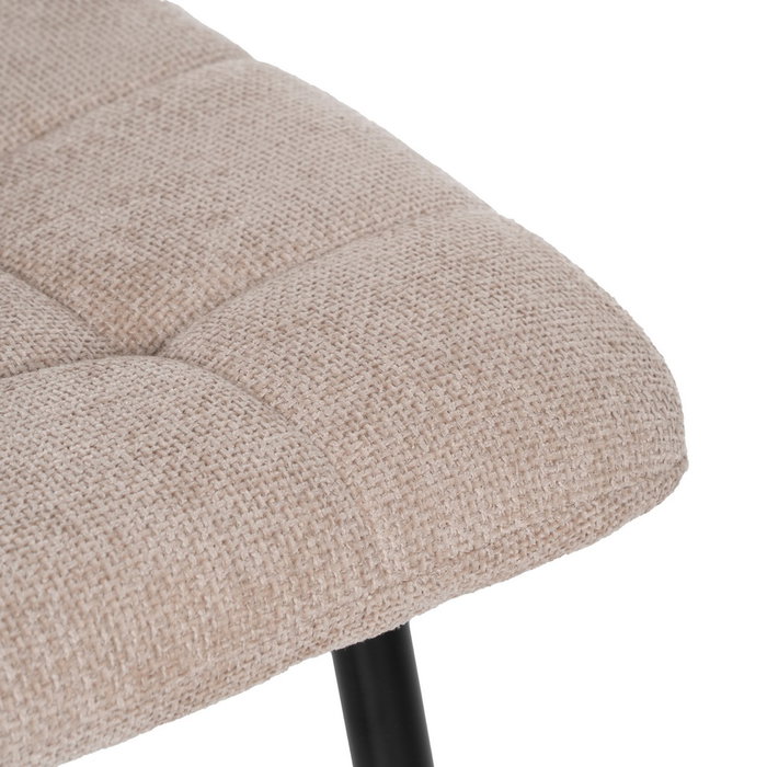 Silla Beige Tejido-Metal Contract 44 X 42 X 89 cm (Set de 4)