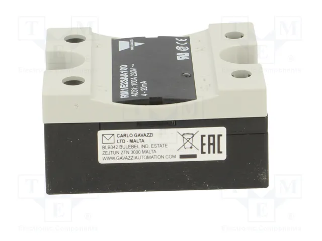 CARLO GAVAZZI RM1E23AA100 Relé de semiconductor 100A 4-20mA 90-280VAC