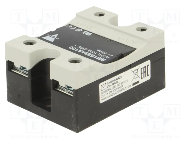CARLO GAVAZZI RM1E23AA100 Relé de semiconductor 100A 4-20mA 90-280VAC