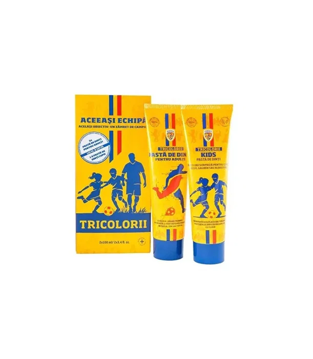 Tricolorii Set Tricolorii: Stain Protection y Tricolorii Kids Whitening