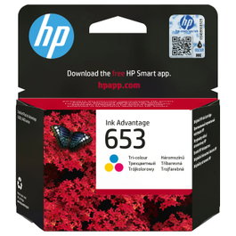 HP 653 Cartucho de Tinta Original Advantage Tricolor 5ml