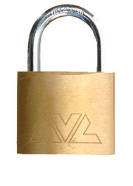 AVL Candado de Latón con Arco Extragrueso de 6.30 mm y 40 mm C40