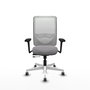 PIQUERAS Y CRESPO Silla de oficina Zulema con mecanismo Sincro/Traslack Gris y Blanco