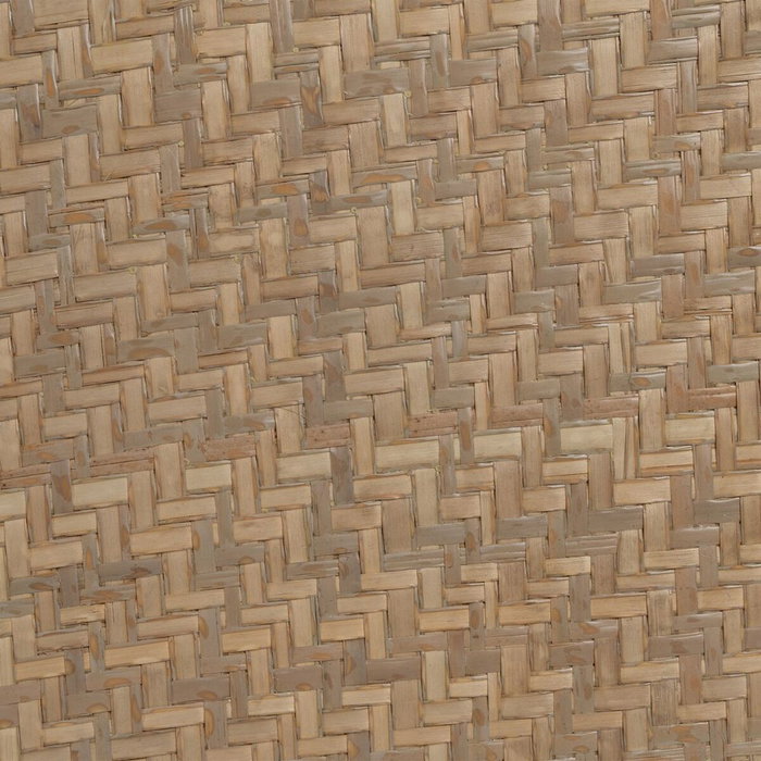 Ixia Mesa de Centro Natural Metal-Ratán 70 x 70 x 39,50 cm