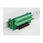 DeLOCK 66914 Adaptador D-Sub 37 pines hembra a bloque de terminales para carril DIN