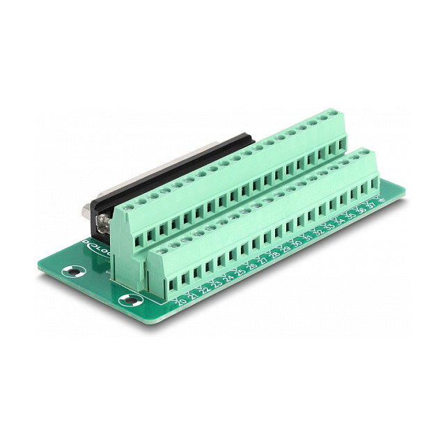 DeLOCK 66914 Adaptador D-Sub 37 pines hembra a bloque de terminales para carril DIN DeLOCK 66914 Adaptador D-Sub 37 pines hembra a bloque de terminales para carril DIN