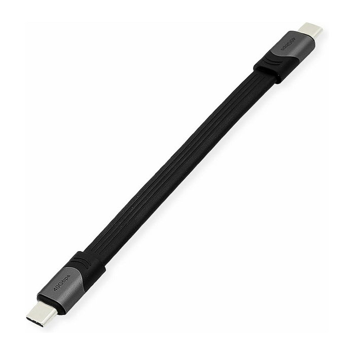ROLINE Cable USB4 Gen 3x2 USB C a USB C 40 Gbit/s 0,15 m Negro