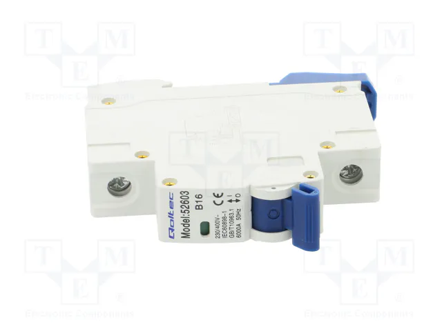QOLTEC Interruptor magnetotérmico 16A 1 Polo