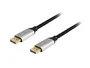 Equip Cable DisplayPort 1.4 Macho-Macho Premium 5 m - 8K/60Hz, 4K/120Hz, HDCP 2.2, Ancho de Banda 32.4 Gbps, Conectores Chapados en Oro, Malla Algodón y Carcasa Aluminio Negro