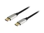 Equip Cable DisplayPort 1.4 Macho-Macho Premium 5 m - 8K/60Hz, 4K/120Hz, HDCP 2.2, Ancho de Banda 32.4 Gbps, Conectores Chapados en Oro, Malla Algodón y Carcasa Aluminio Negro