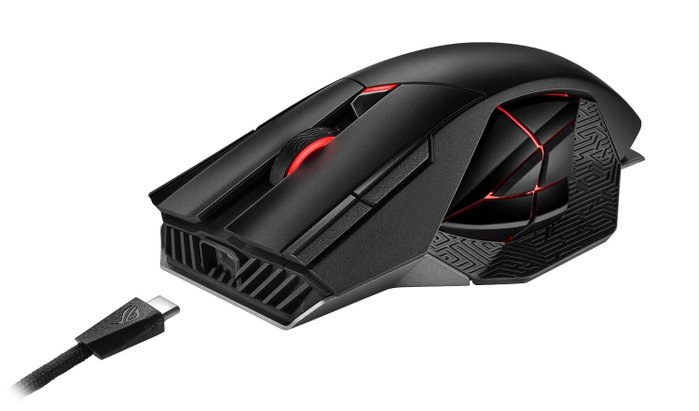 ASUS ROG Spatha X Ratón Gaming Inalámbrico 19000 DPI Negro