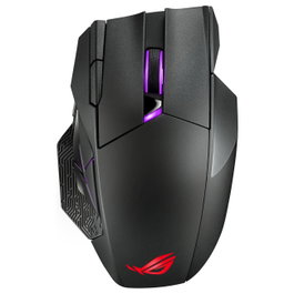 ASUS ROG Spatha X Gaming Mouse Óptico Alámbrico Inalámbrico 19000 DPI Negro 12 Botones Programables