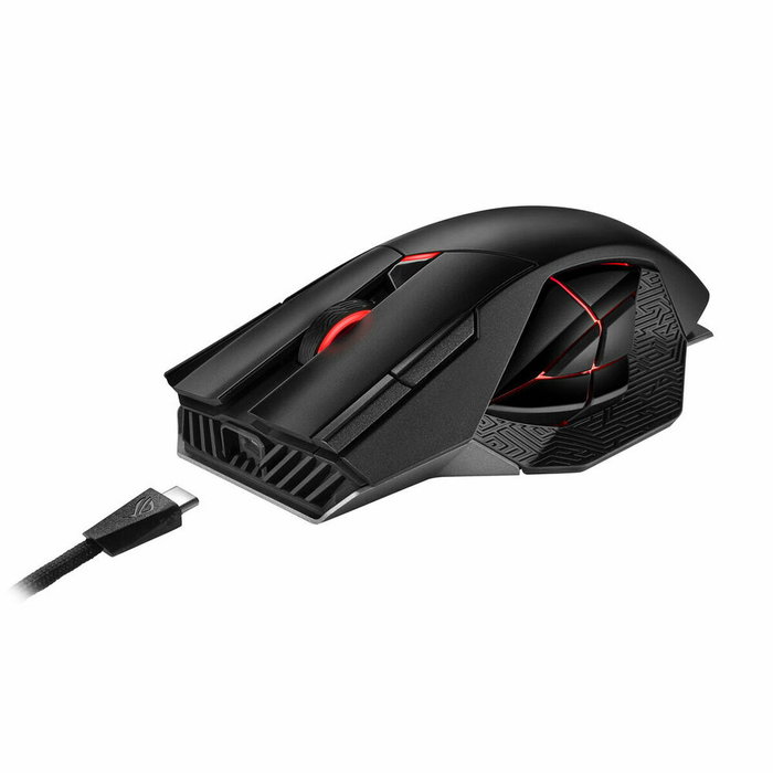 ASUS ROG Spatha X Ratón Gaming Inalámbrico 19000 DPI Negro