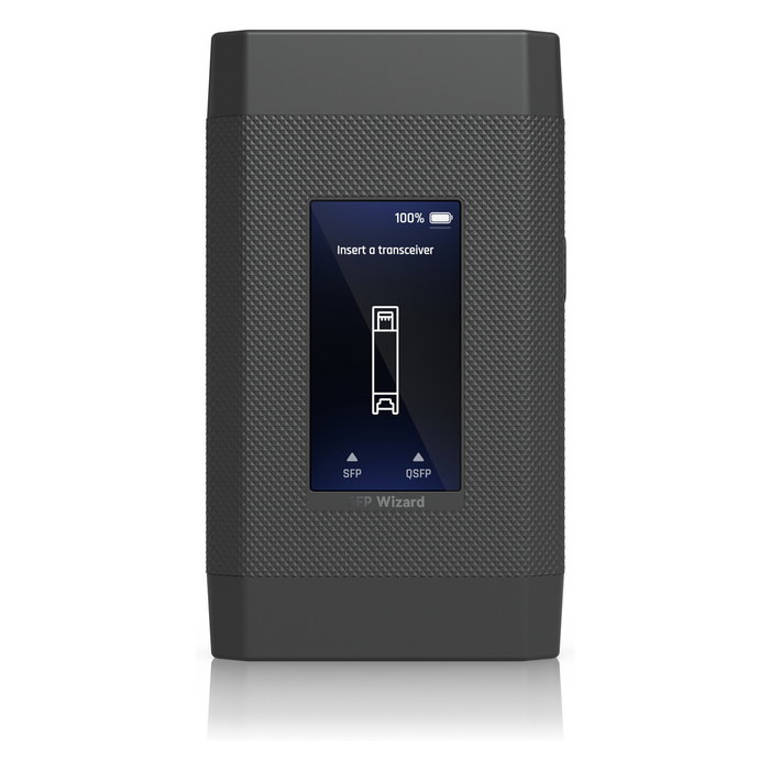 Ubiquiti UACC-SFP-Wizard Cable Tester y Administrador de Transceptores QSFP/SFP con Pantalla Táctil de 4.83 cm, Batería Recargable y USB Tipo C