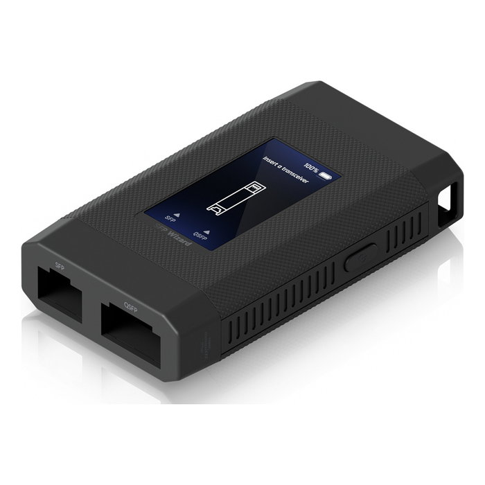 Ubiquiti UACC-SFP-Wizard Cable Tester y Administrador de Transceptores QSFP/SFP con Pantalla Táctil de 4.83 cm, Batería Recargable y USB Tipo C