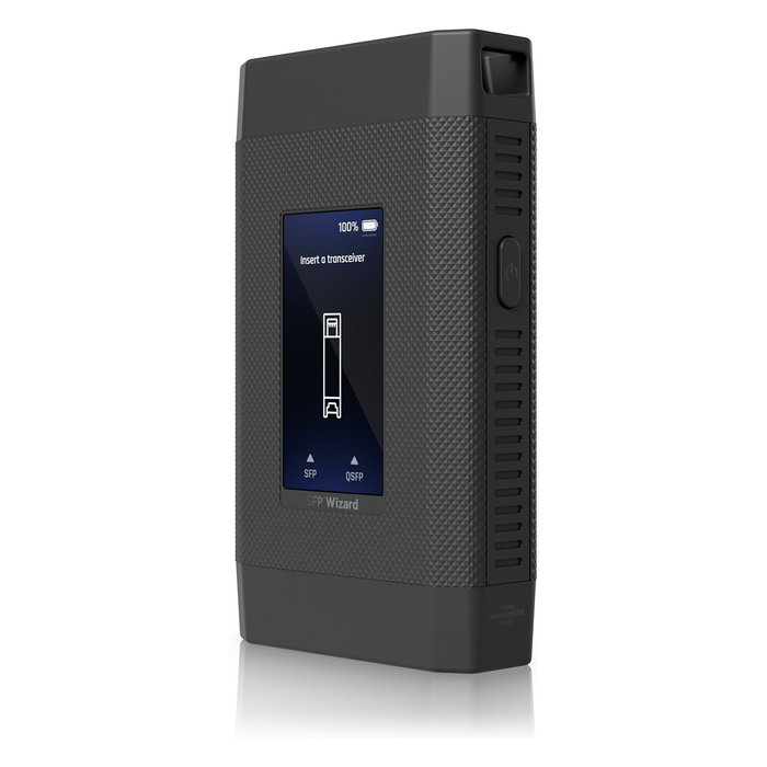 Ubiquiti UACC-SFP-Wizard Cable Tester y Administrador de Transceptores QSFP/SFP con Pantalla Táctil de 4.83 cm, Batería Recargable y USB Tipo C