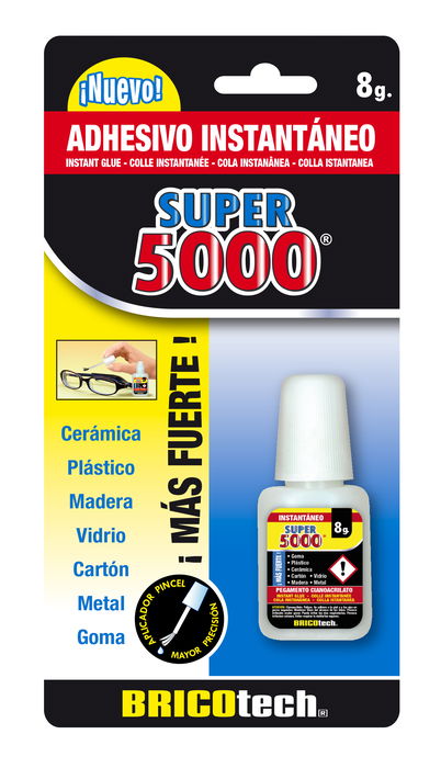 Super5000 Botella C/Pincel 8Grs # -288- 19x10x2cm (24 Unidades)