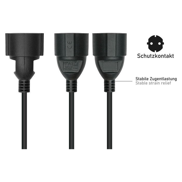 Kabelmeister Cable de alimentación C14 de 0,15 m
