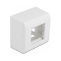 DeLOCK Carcasa de montaje en superficie para módulos Easy 45, 82 x 82 mm, blanco