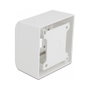DeLOCK Carcasa de montaje en superficie para módulos Easy 45, 82 x 82 mm, blanco