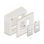 DeLOCK Carcasa de montaje en superficie para módulos Easy 45, 82 x 82 mm, blanco