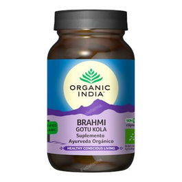 Organic India Brahmi Gotu Kola Suplemento Ayurveda Organico