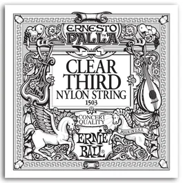 Ernie Ball Cuerda Nylon Clear Ernesto Palla 3Rd. Ernieball (Set de 6) (Set de 6)