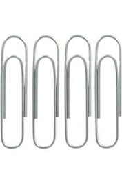 KORES Pack de 10 cajas de clips galvanizados 50mm nº 4 Grafoplas