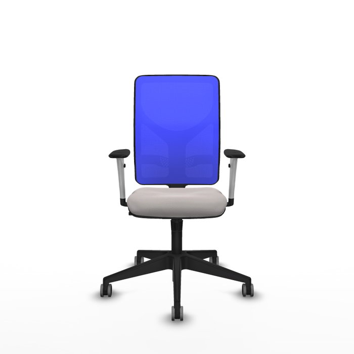 PIQUERAS Y CRESPO Silla de oficina Motilla con mecanismo Sincro, Blanco y Azul PIQUERAS Y CRESPO Silla de oficina Motilla con mecanismo Sincro, Blanco y Azul
