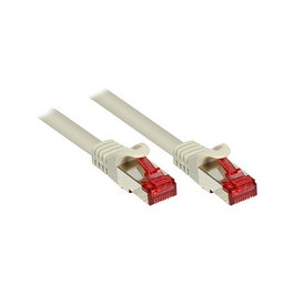 Good Connections Cable Ethernet Cat.6 S/FTP (S-STP), Blindado, RJ-45, 2 m, Gris, Patchkabel, Cat6, 250 MHz, Oro, AWG 27/7