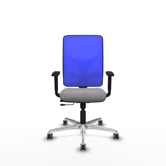 PIQUERAS Y CRESPO Silla de oficina Motilla Gris y Azul