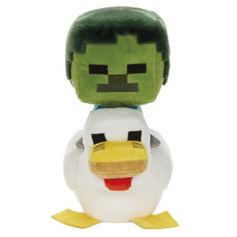 MATTEL Minecraft Deluxe Peluche Chicken Jockey 20 cm