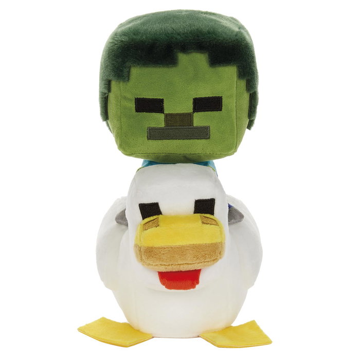 MATTEL Minecraft Deluxe Peluche Chicken Jockey 20 cm MATTEL Minecraft Deluxe Peluche Chicken Jockey 20 cm
