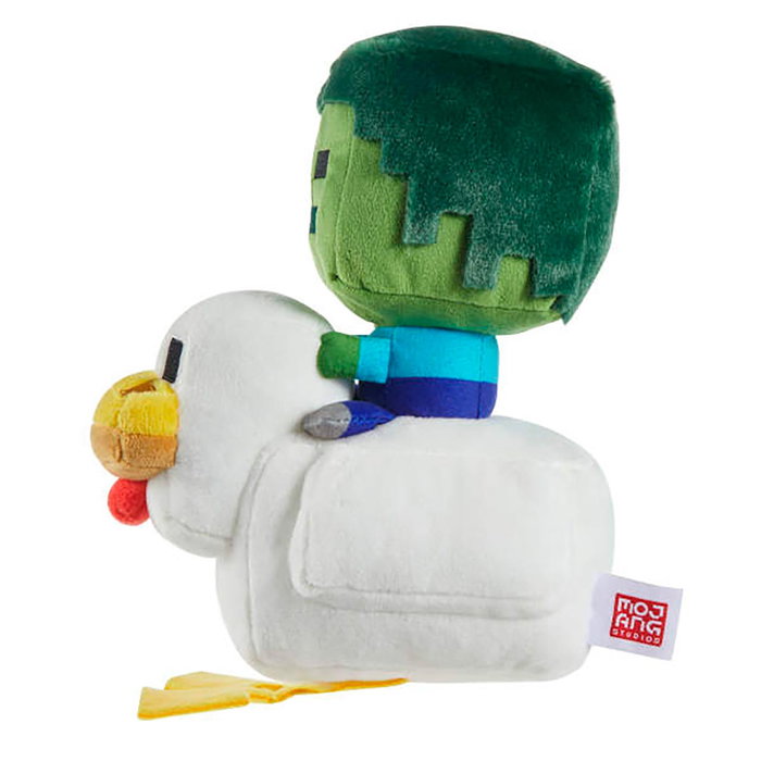 MATTEL Minecraft Deluxe Peluche Chicken Jockey 20 cm MATTEL Minecraft Deluxe Peluche Chicken Jockey 20 cm