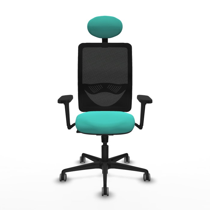 PIQUERAS Y CRESPO Silla de oficina Zulema con Mecanismo Sincro, Turquesa y Negro PIQUERAS Y CRESPO Silla de oficina Zulema con Mecanismo Sincro, Turquesa y Negro