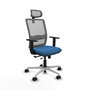 PIQUERAS Y CRESPO Silla de oficina Haches Azul claro y Gris