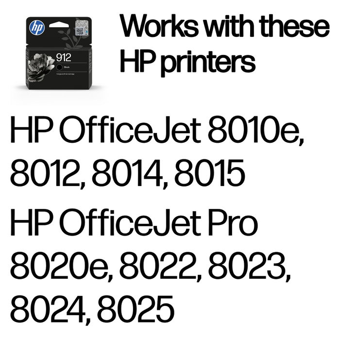 HP Cartucho de tinta nº912 Negro