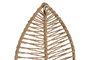 DKD Home Decor Perchero Pared Tropical Natural Yute Metal Set de 3 Piezas 4 x 26 x 12 cm