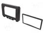 ACV Bastidor de montaje de radio para Suzuki Jimny 2018+, 2 DIN, Brillo Negro