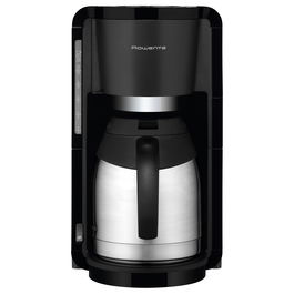 Rowenta CT 3818 Milano Thermo Cafetera de Filtro 15 Tazas (1.25L) con Jarra Termo, Apagado Automático, Negro/Acero Inoxidable